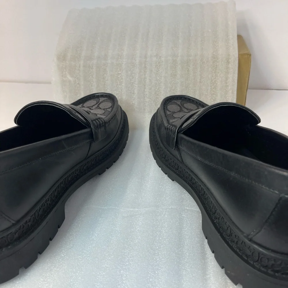 Coach Black and Gray Loafers for Men - Picture 11 of 16